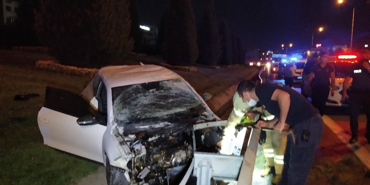 Basın Ekspres’te Otomobil Takla Attı: 2 Yaralı