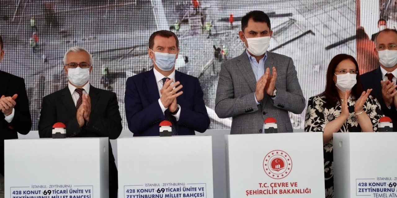 Zeytinburnu’nda 54 Bin Metrekarelik Millet Bahçesinin Temeli Atıldı