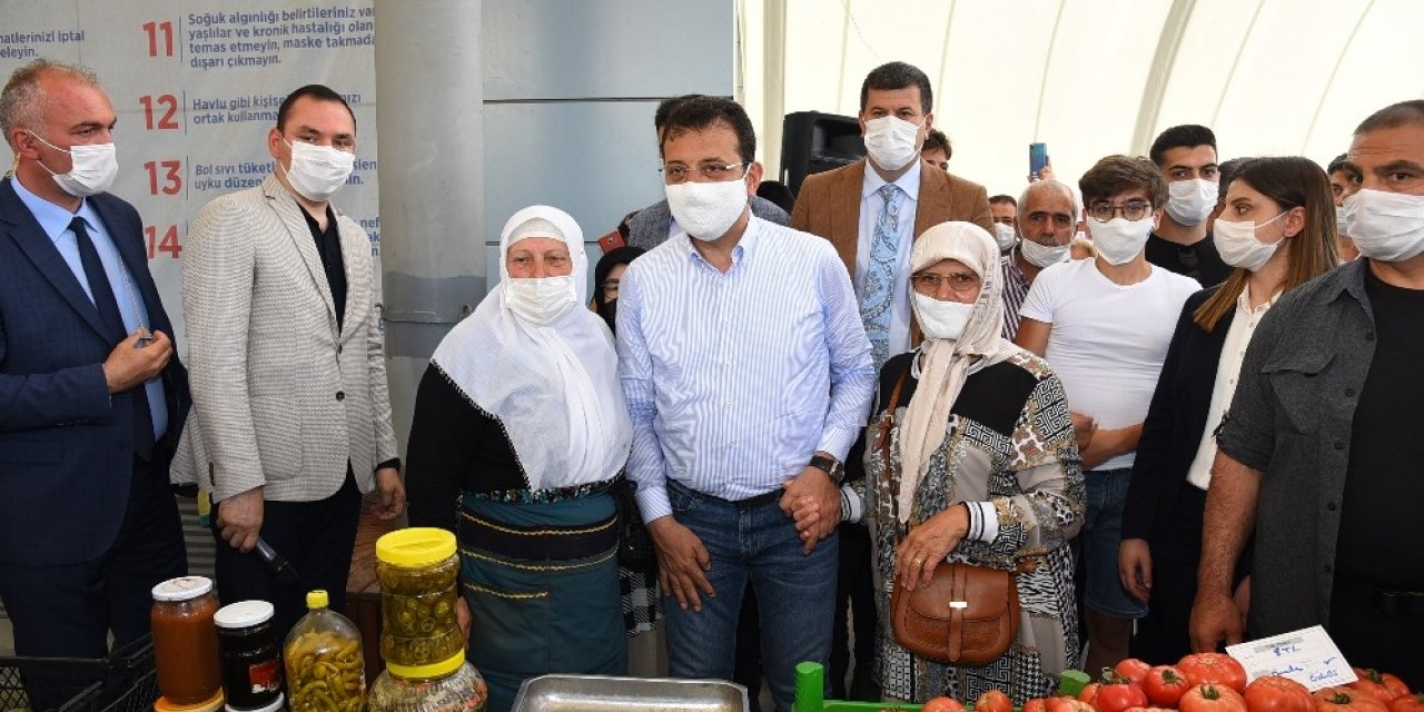 İmamoğlu, "üretici Kooperatifi Pazarı"nın Açılışını Yaptı