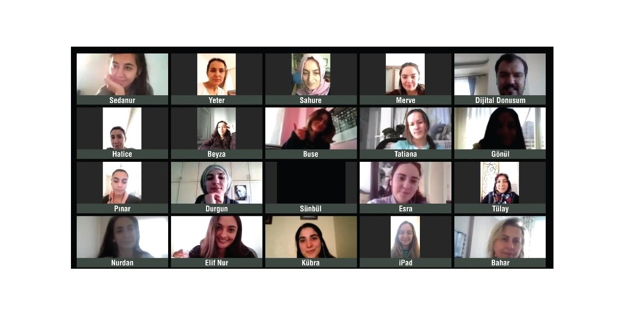 Kadın İçin Teknoloji Projesi Online Eğitimlerle Devam Ediyor