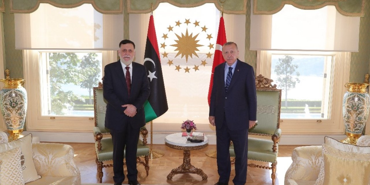 Cumhurbaşkanı Erdoğan, Libya Başbakanı Fayiz Es-serrac’ı Kabul Etti