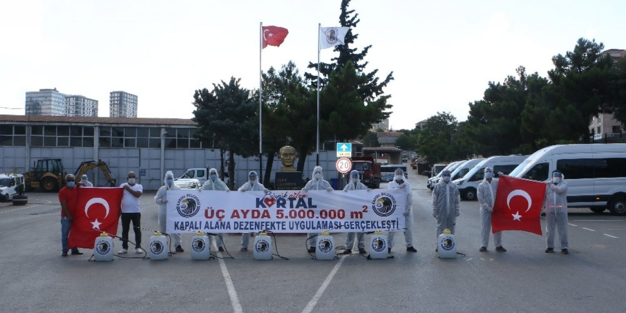 Kartal’da Halk Sağlığı İçin 5 Milyon Metrekare Alan Dezenfekte Edildi