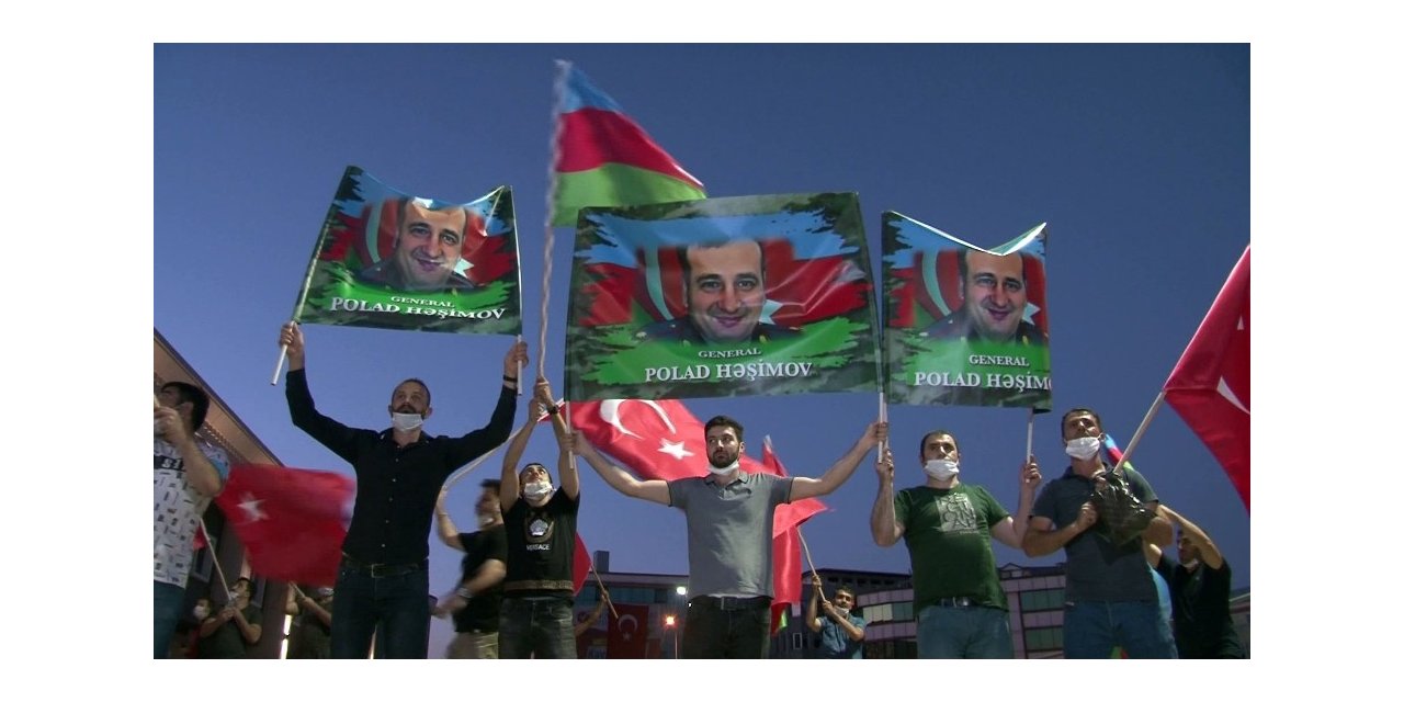 İstanbul’da Azerbaycan’a Destek Mitingi