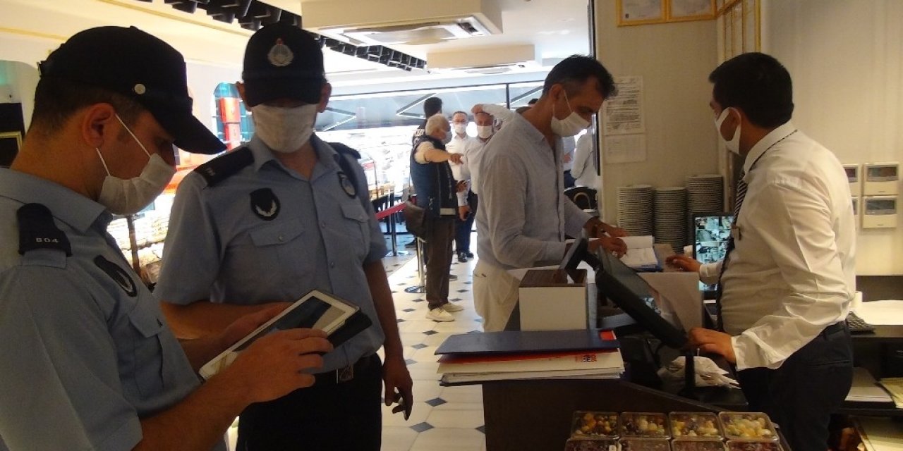 Taksim’de İş Yerleri Denetlendi