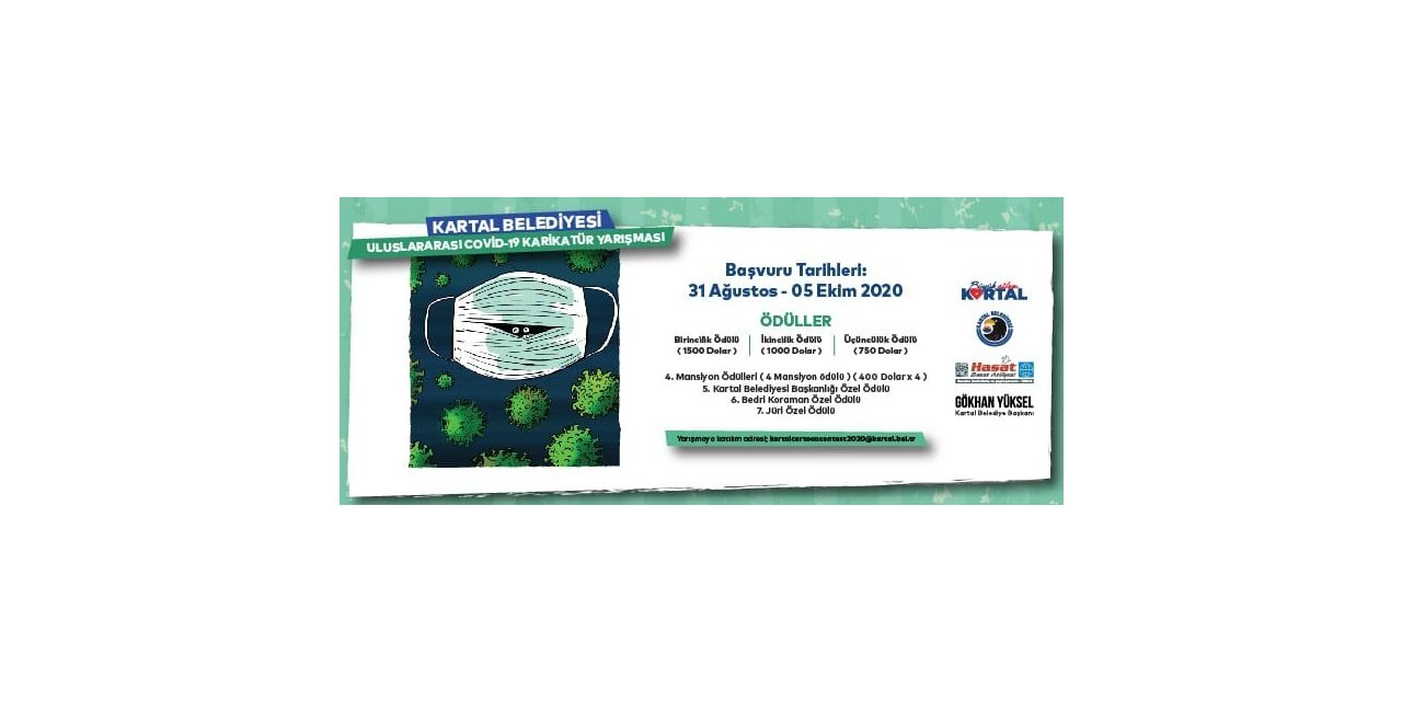 Kartal Belediyesi Uluslararası Ödüllü Karikatür Yarışması Düzenliyor