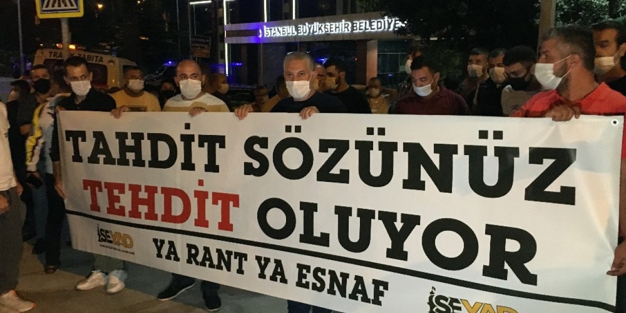 Servis Minibüsçülerinden İmamoğlu’na Protesto