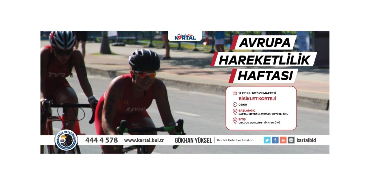 Avrupa Hareketlilik Haftası Kartal’da Bisiklet Korteji İle Kutlanacak