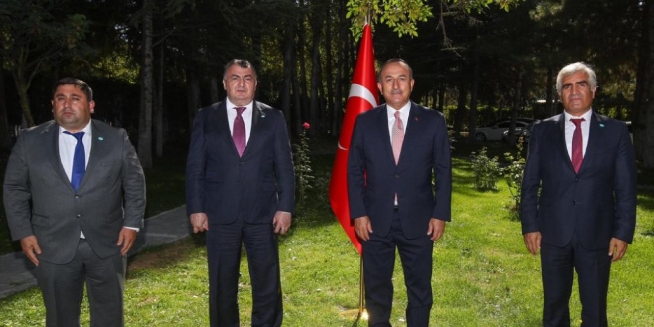 Dışişleri Bakanı Çavuşoğlu, Kassanov’u Kabul Etti