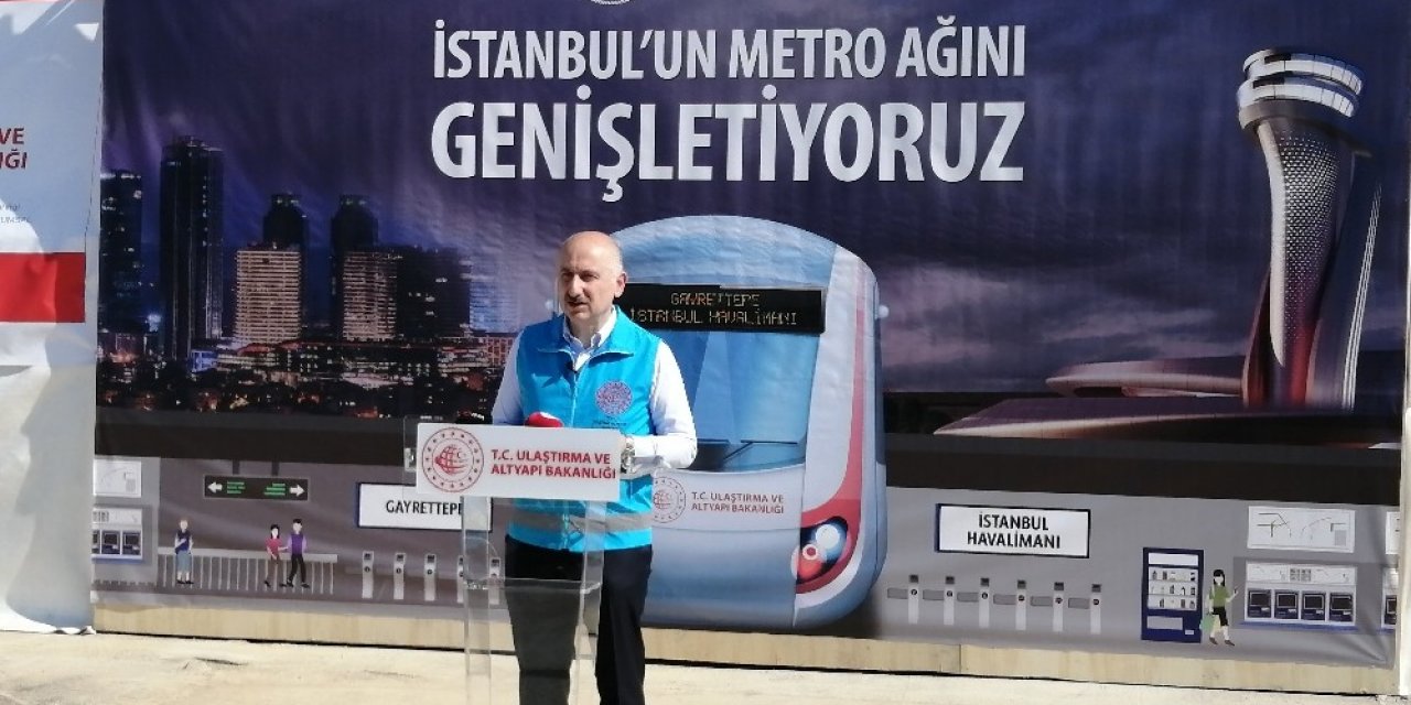 Bakan Karaismailoğlu: “kağıthane-istanbul Havalimanı Metro Hattının Nisan 2021’de Açılacak"