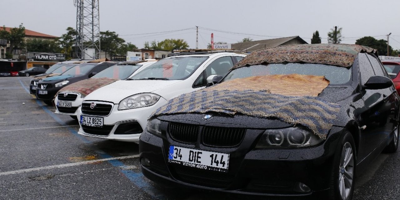 Oto Pazarında İlginç Dolu Önlemleri