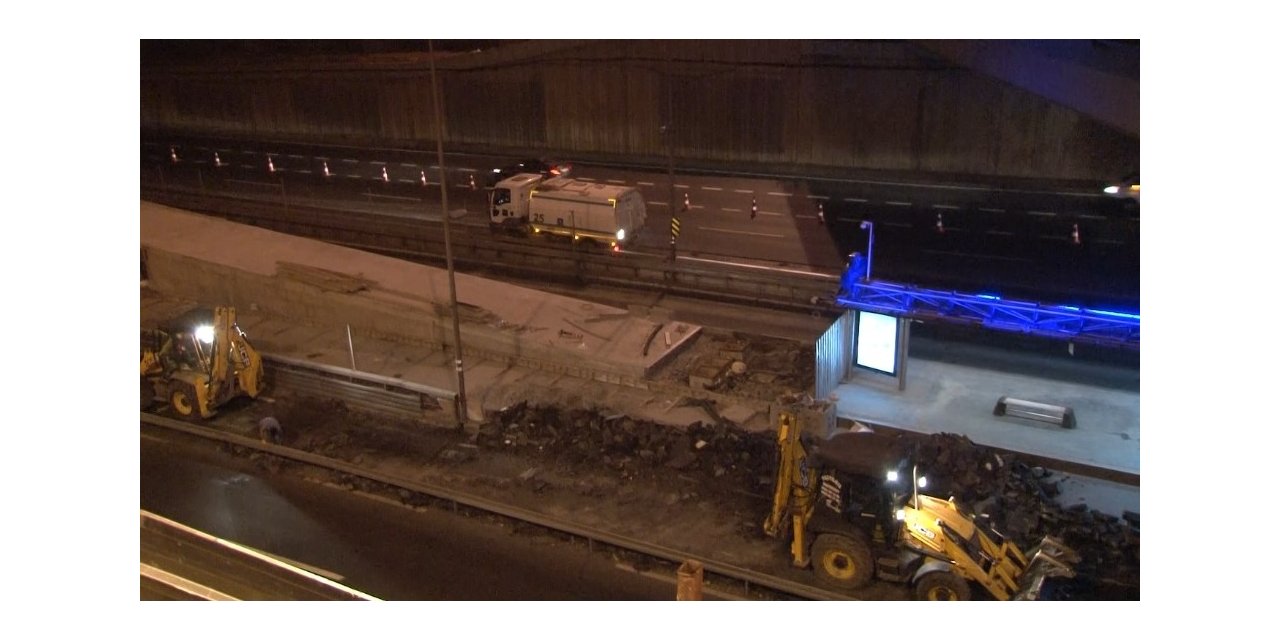 Edirnekapı Metrobüs Durağında Yenileme Çalışması