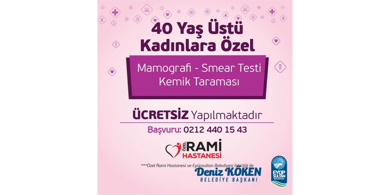 40 Yaş Üstü Kadınlara Ücretsiz Sağlık Hizmeti