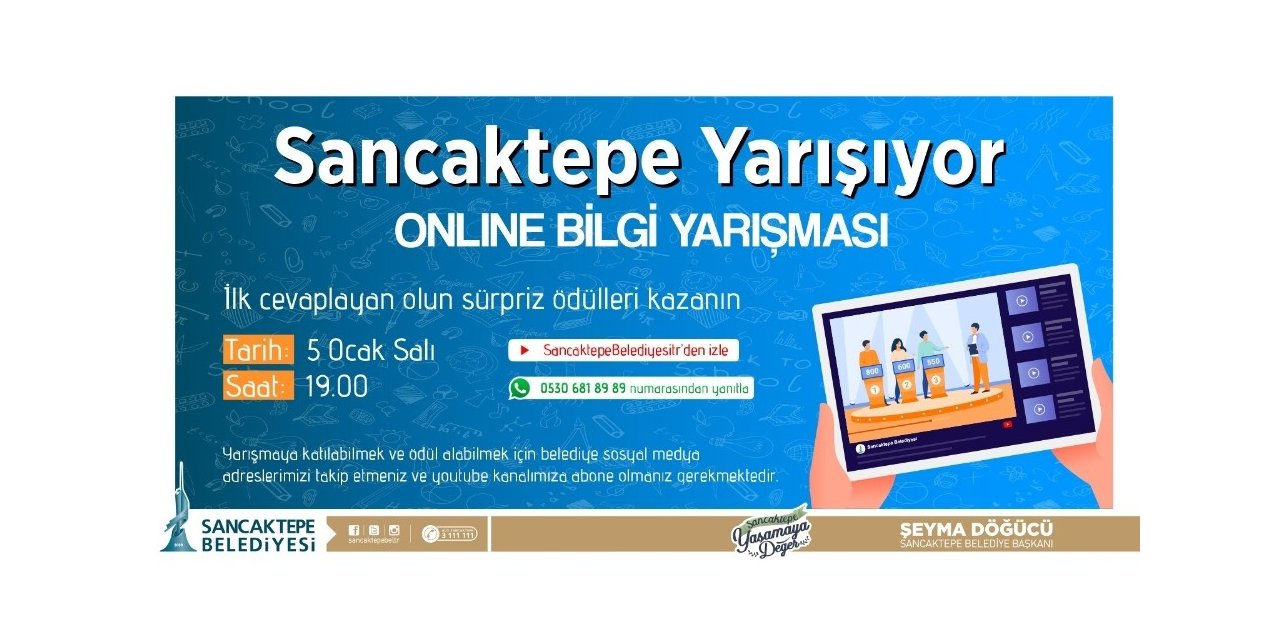 Sancaktepe Belediyesi’nden Ödüllü Online Bilgi Yarışması