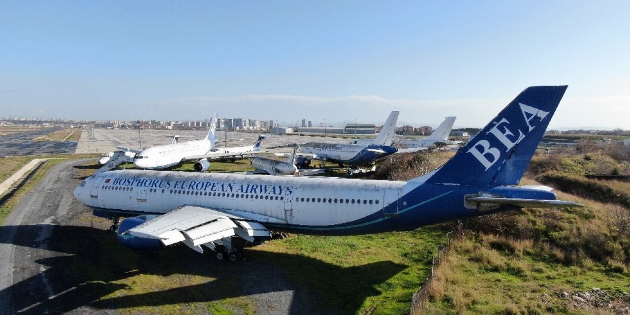 Atatürk Havalimanı’na Terk Edilen Dokuz Uçak Satışa Çıkıyor