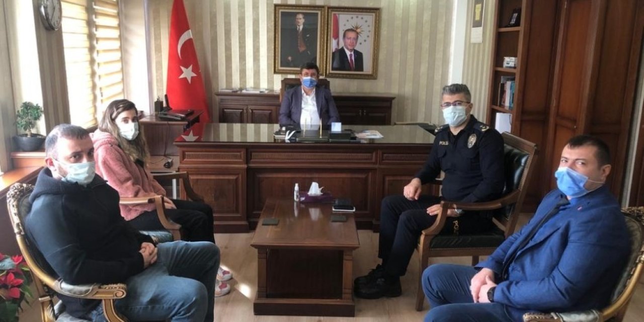 Rehin Alınan Hemşireden, Kendini Kurtaran Kahraman Emniyet Müdürüne Teşekkür Ziyareti