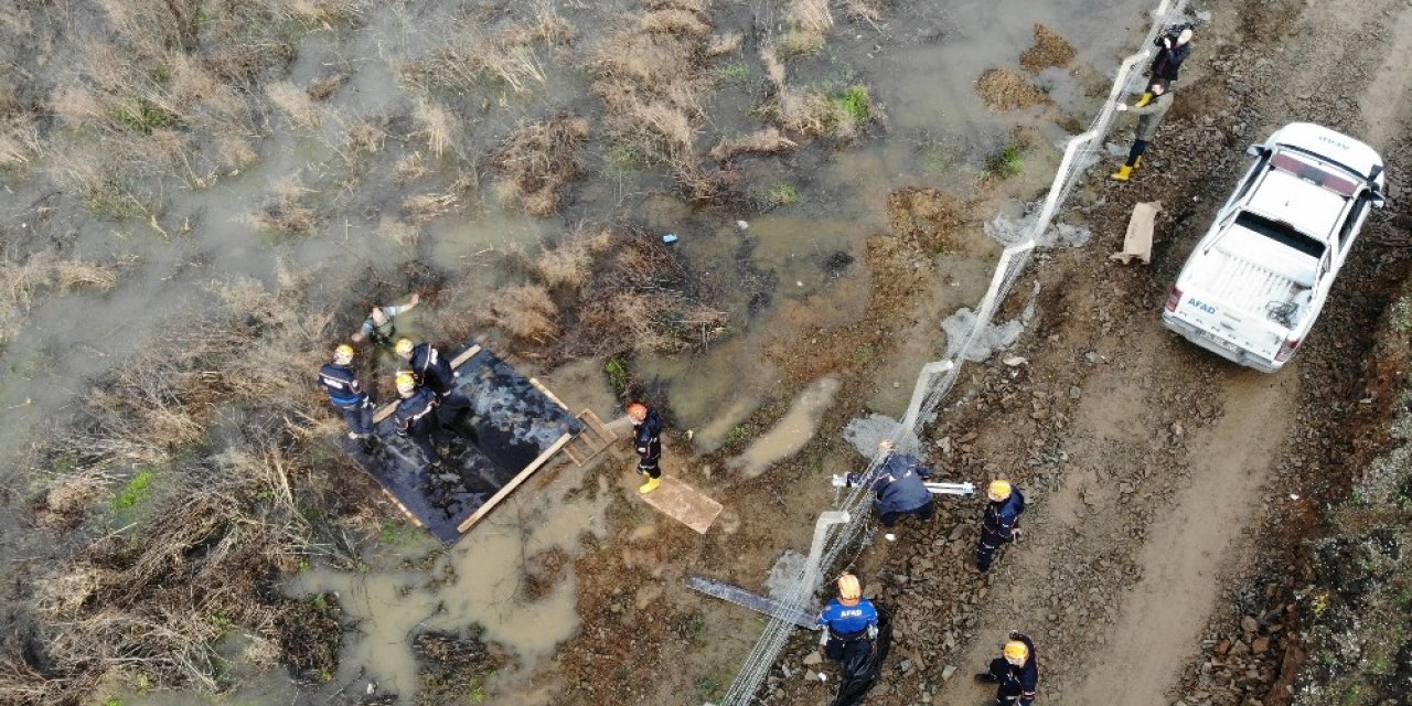 Afad’dan Bataklıkta Gerçeği Aratmayan Kurtarma Tatbikatı