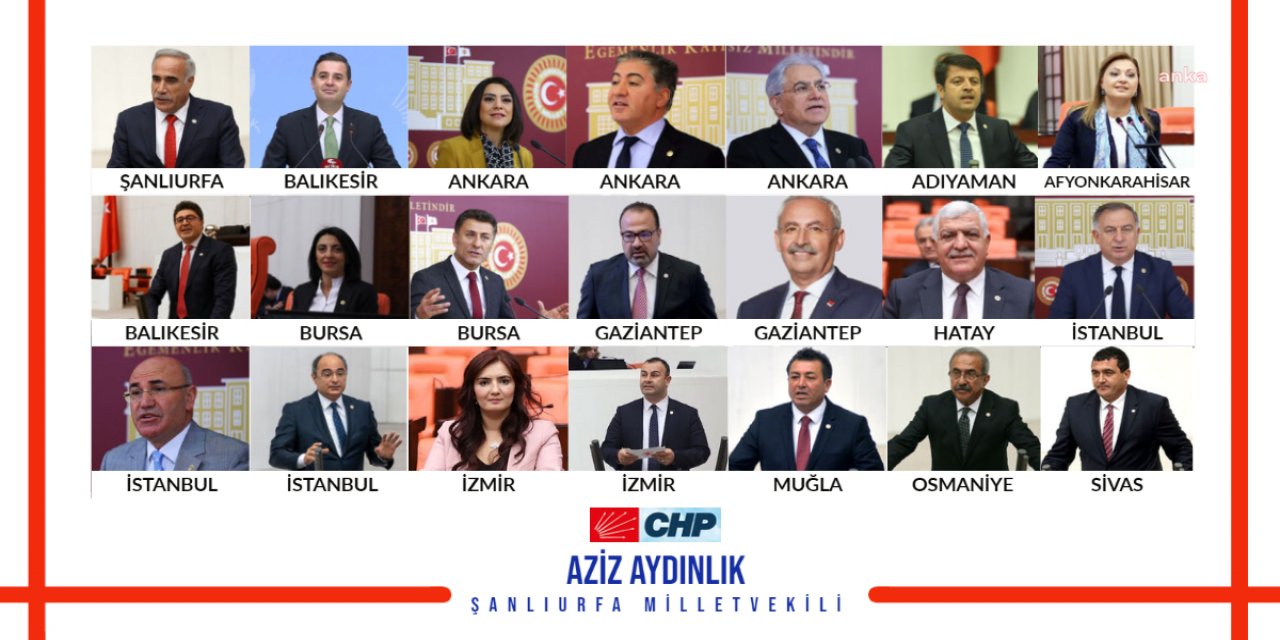 CHP HEYETİŞANLIURFA'YA GİDİYOR