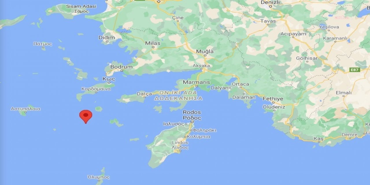 MUĞLA AÇIKLARINDA DEPREM