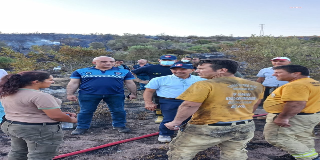 TUNÇ SOYER: "URLA'DA ÇIKAN YANGIN KONTROL ALTINA ALINDI, SOĞUTMA ÇALIŞMASI DEVAM EDİYOR"