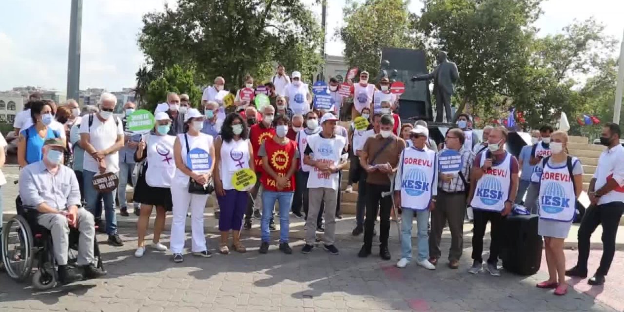 EDİRNE'DEN ANKARA'YA YÜRÜYEN KESK'LİLER İSTANBUL'A ULAŞTI