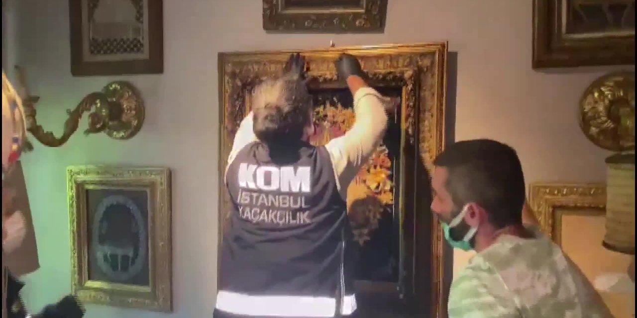 İSTANBUL’DA 88 PARÇA TARİHİ ESER ELE GEÇİRİLDİ