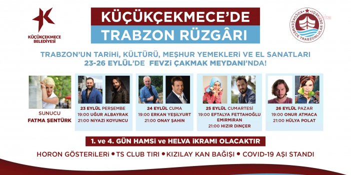 KÜÇÜKÇEKMECE’DE TRABZON RÜZGÂRI ESECEK