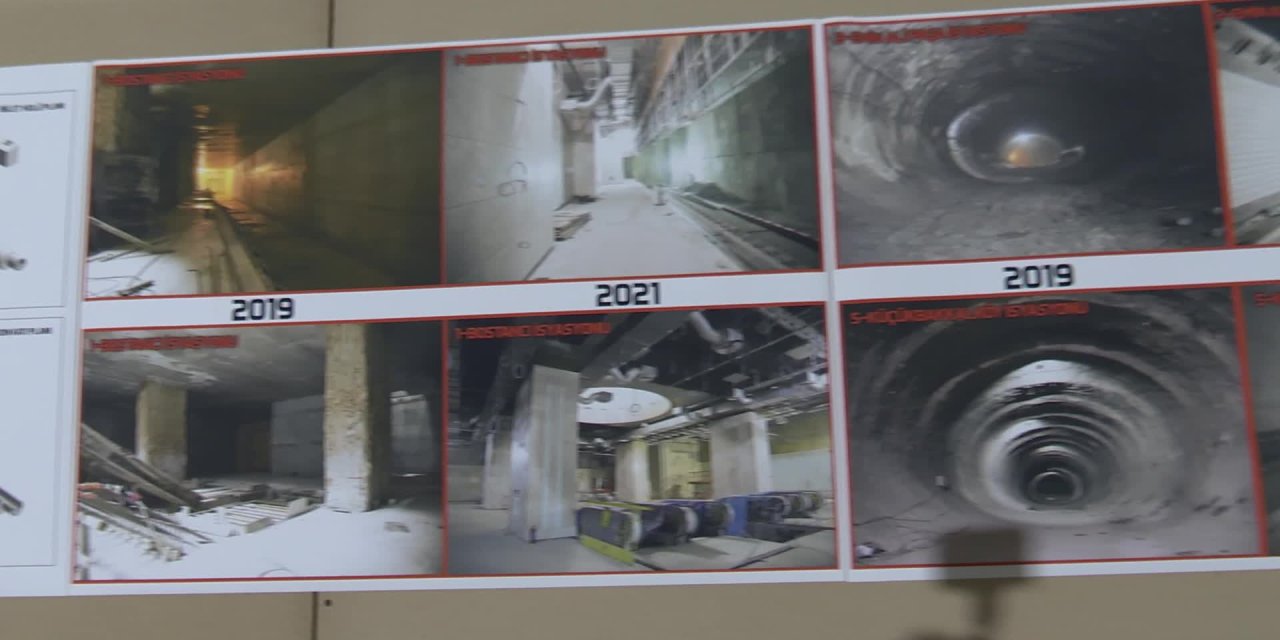 İBB BAŞKANI İMAMOĞLU, 4 İLÇEDEN GEÇECEK 13 İSTASYONLU DUDULLU-BOSTANCI METRO HATTINDA TEST SÜRÜŞÜ YAPTI