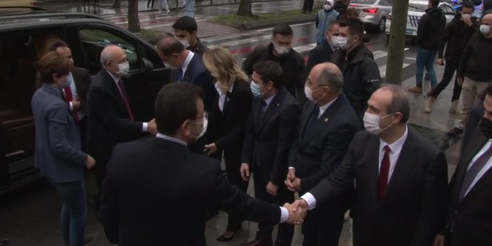 KILIÇDAROĞLU, BEYLİKDÜZÜ'NDE 23 MİLYON YILLIK AĞAÇ FOSİLİNİ İNCELEDİ