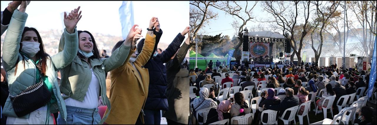 ÖĞRETMENLER AÇIK HAVA KONSERİNDE EĞLENDİ