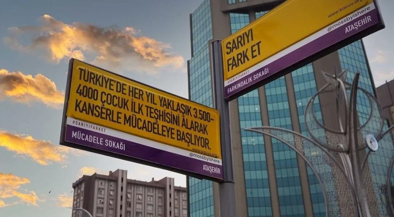 ATAŞEHİR SOKAKLARINDA SARI ETKİSİ