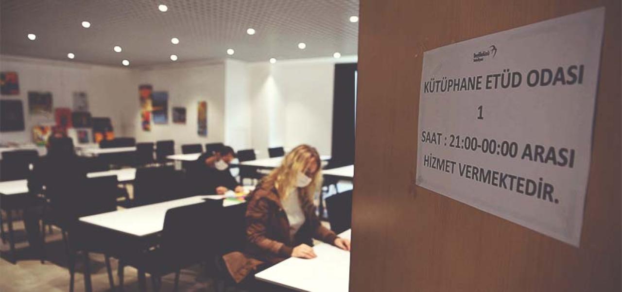 BAKSM’DEKİ DERSLİKLER GECE YARISINA KADAR HİZMET VERECEK