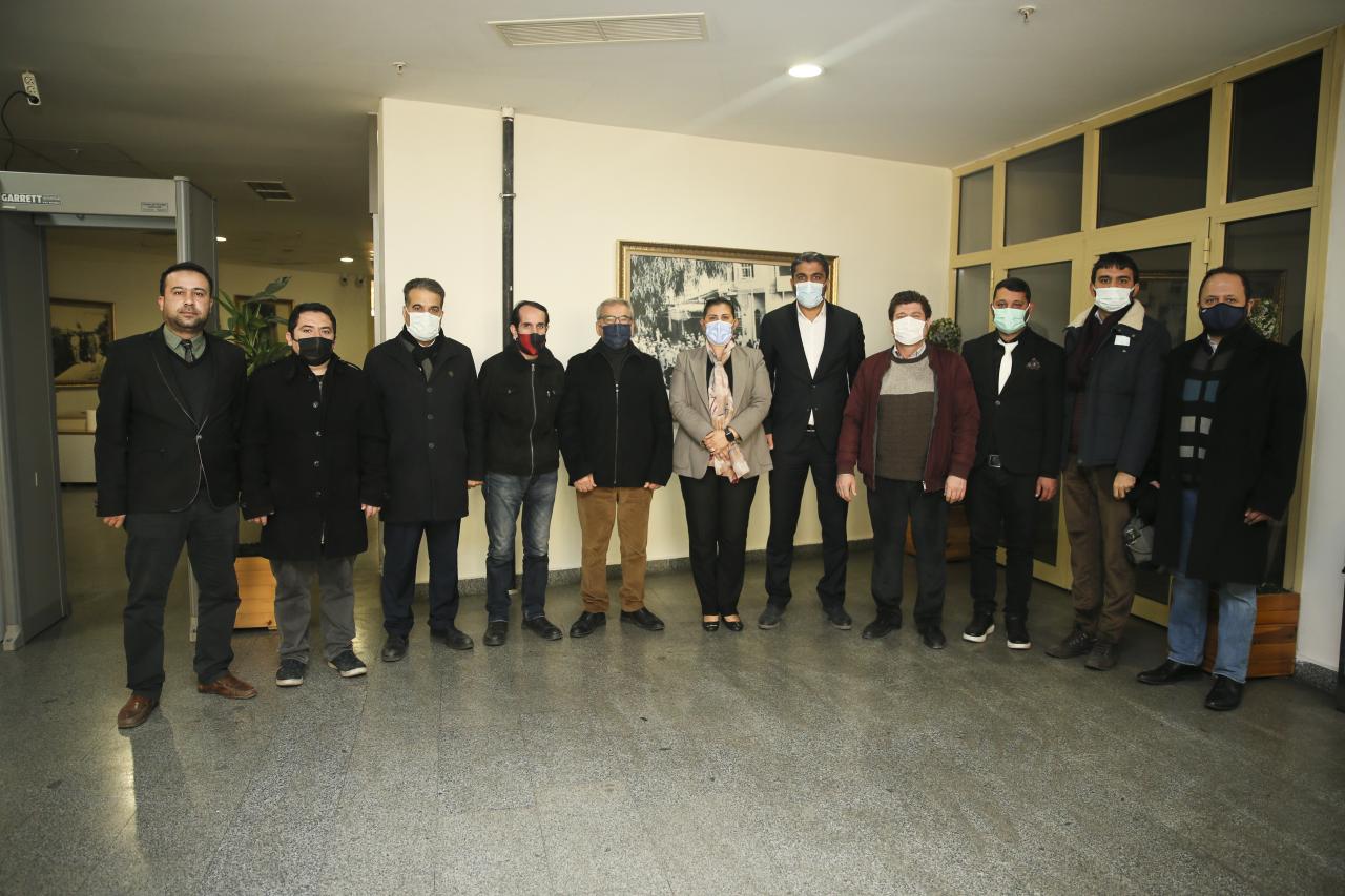 AYDIN GAZETECİLER CEMİYETİ BAŞKAN ÇERÇİOĞLU’NU ZİYARET ETTİ