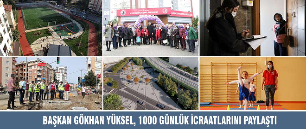 BAŞKAN GÖKHAN YÜKSEL, 1000 GÜNLÜK İCRAATLARINI PAYLAŞTI