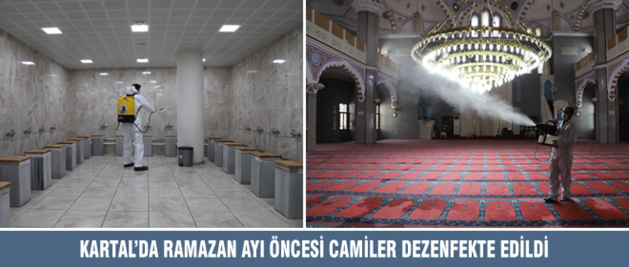 KARTAL’DA RAMAZAN AYI ÖNCESİ CAMİLER DEZENFEKTE EDİLDİ