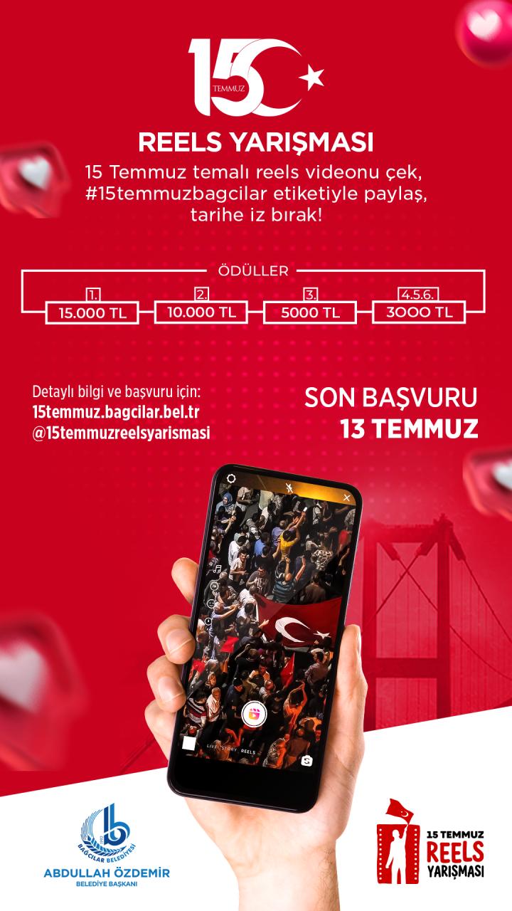 15 TEMMUZ TEMALI REELS YARIŞMASI BAŞVURULARI BAŞLADI