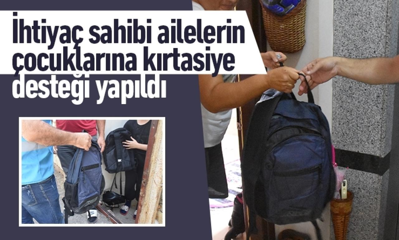 İhtiyaç sahibi ailelerin çocuklarına kırtasiye desteği yapıldı