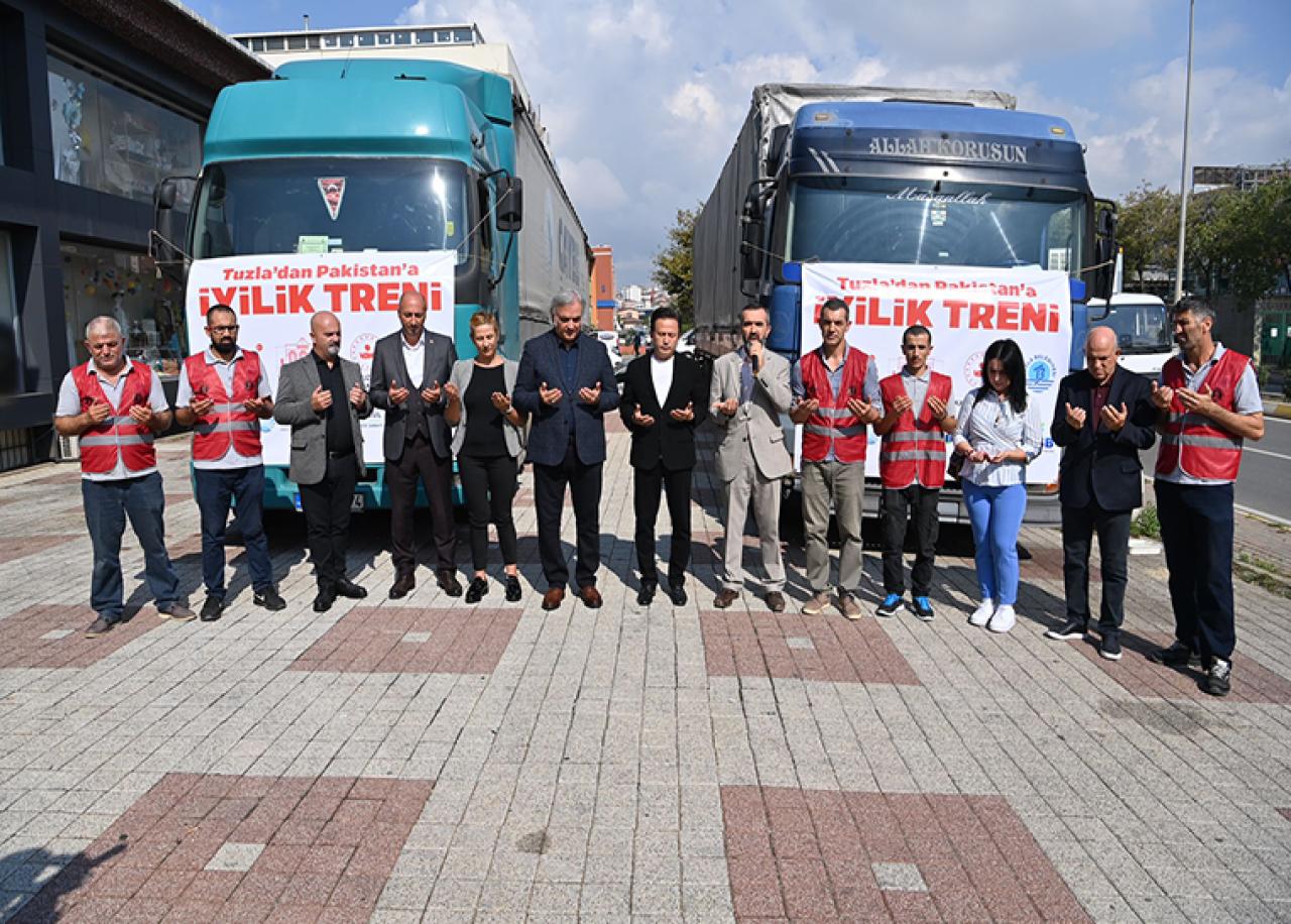 Tuzla’dan Yardım Tırları Pakistan İçin Yola Çıktı
