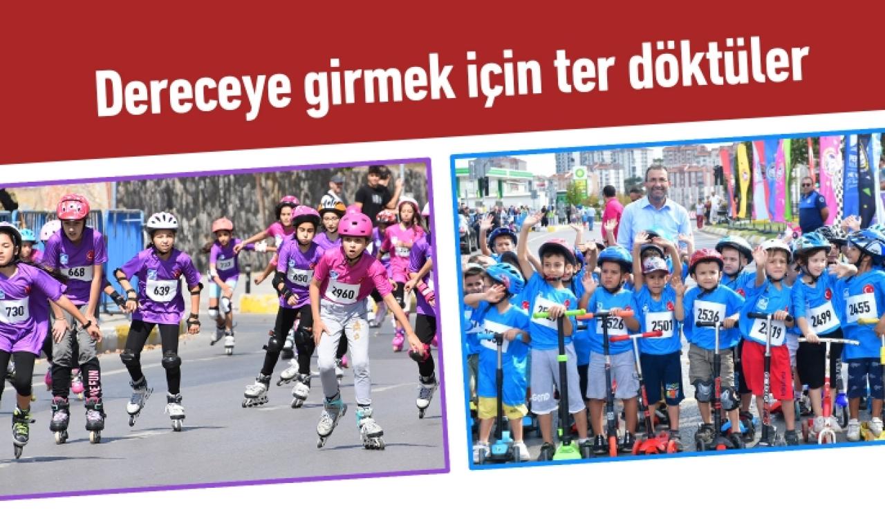 Dereceye girmek için ter döktüler