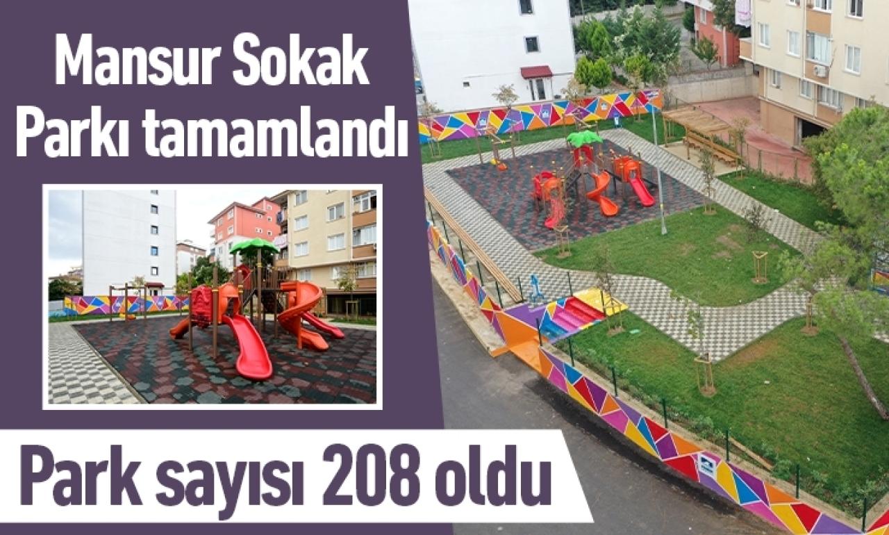 Mansur Sokak Parkı hizmete girdi