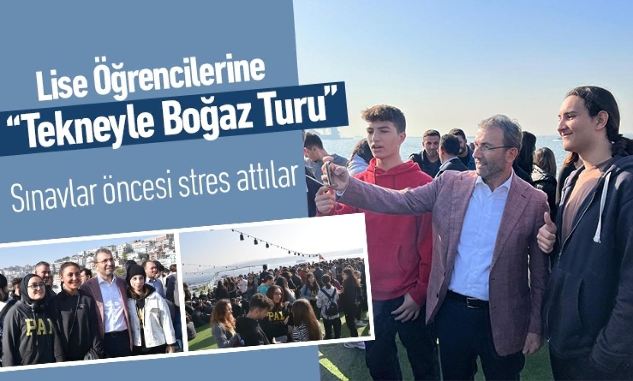 Lise Öğrencilerine “Tekneyle Boğaz Turu”