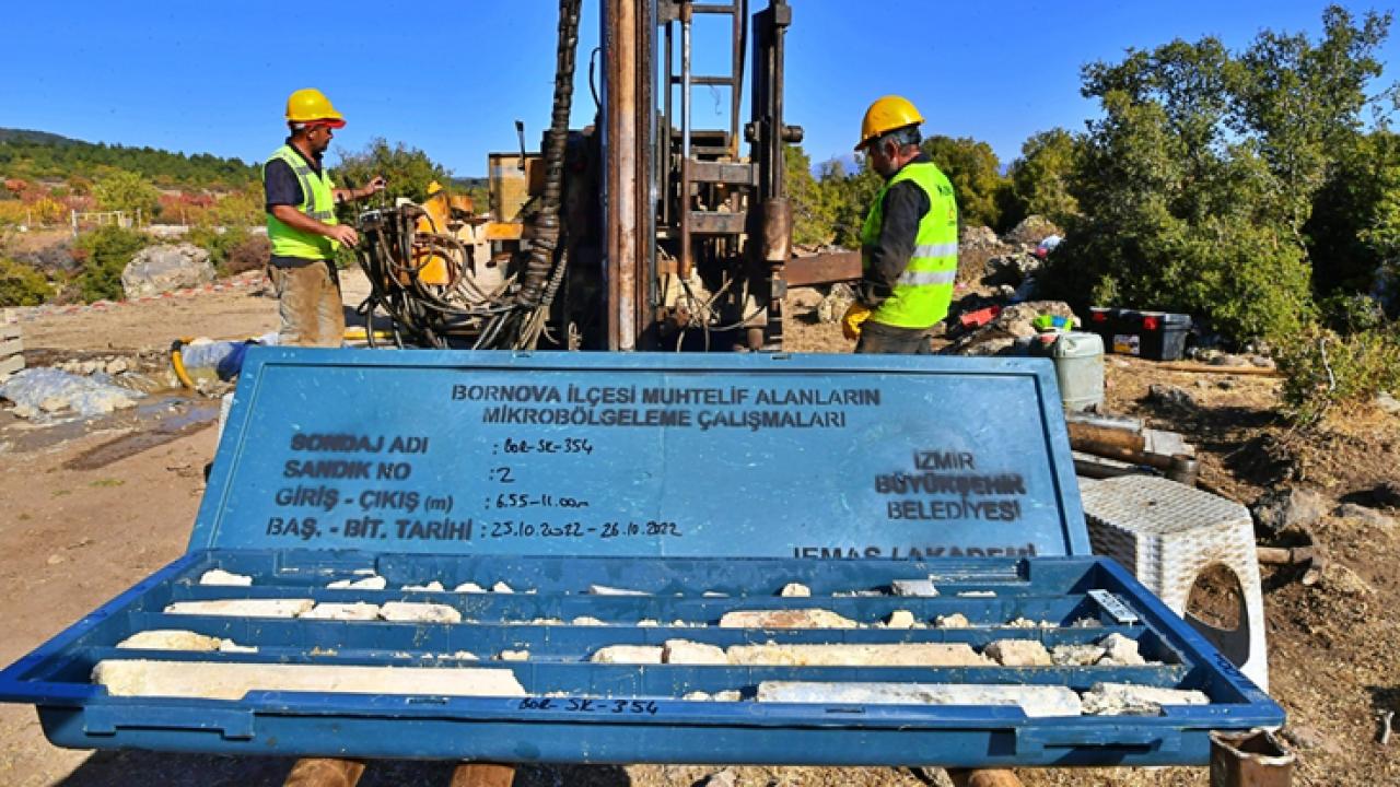 Bornova’da zemin araştırması başladı