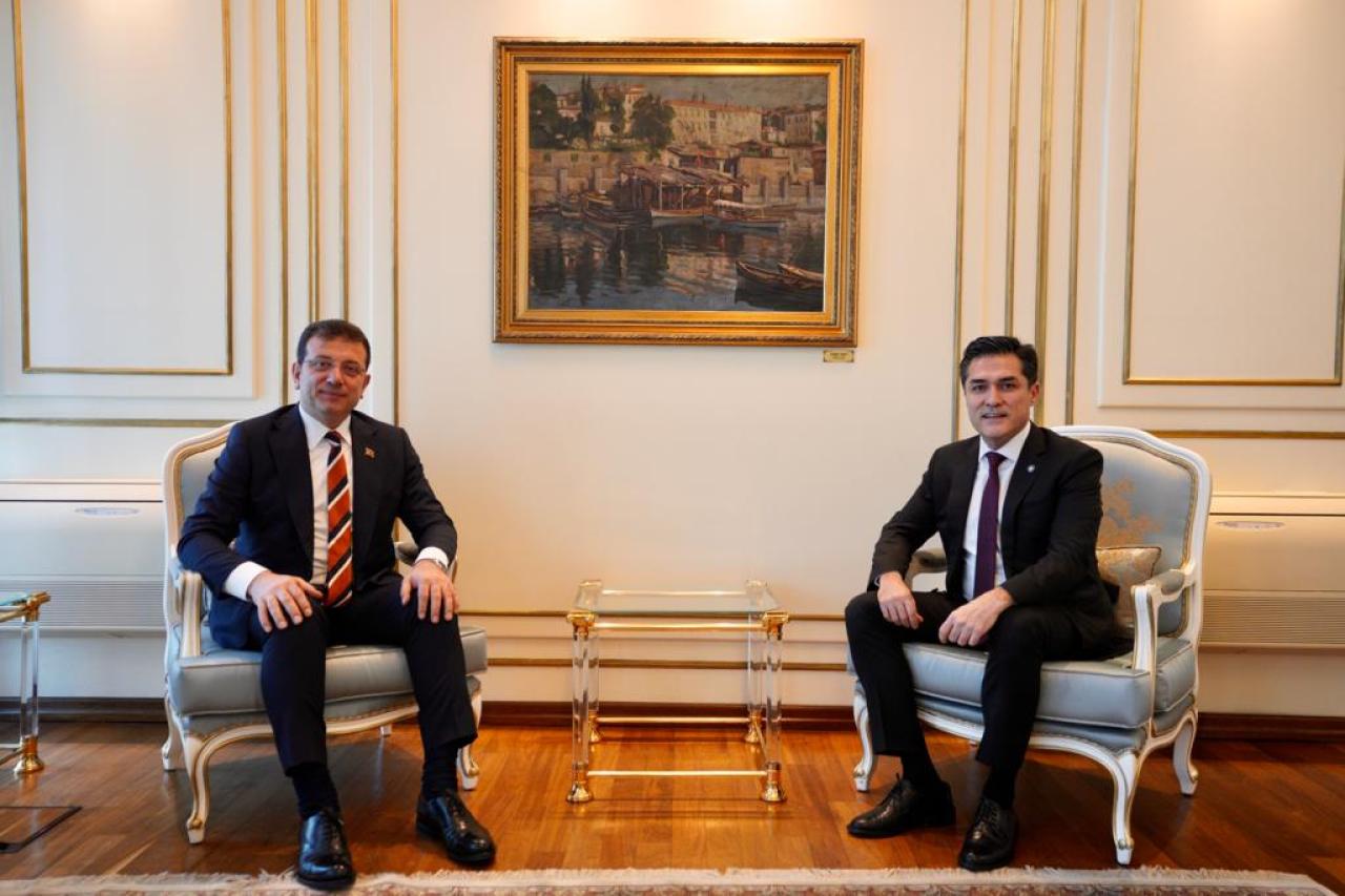İYİ PARTİ İSTANBUL’DAN İMAMOĞLU’NA DESTEK ZİYARETİ