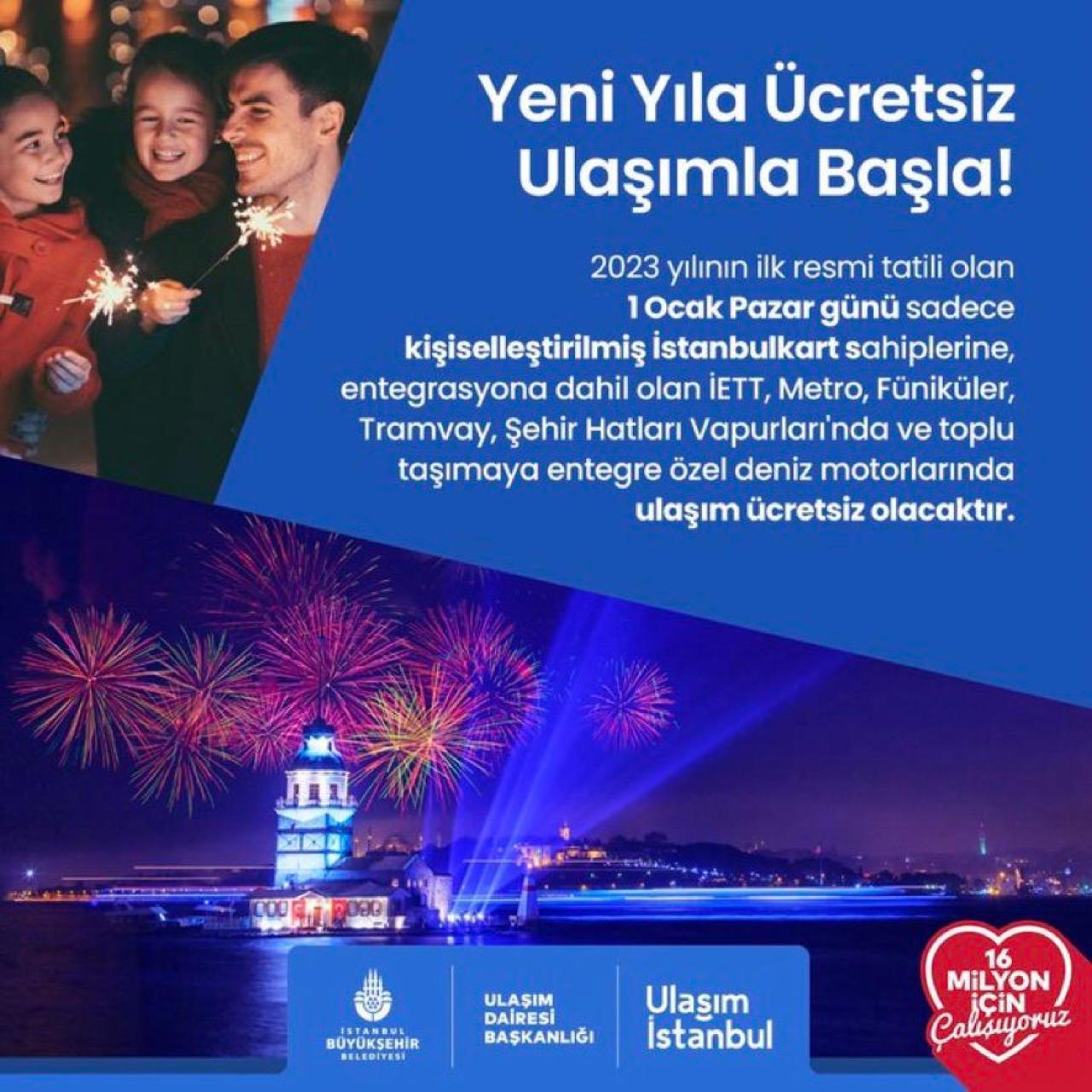 YILBAŞINDA ÜCRETSİZ ULAŞIM İÇİN KİŞİSELLEŞTİRME ŞART