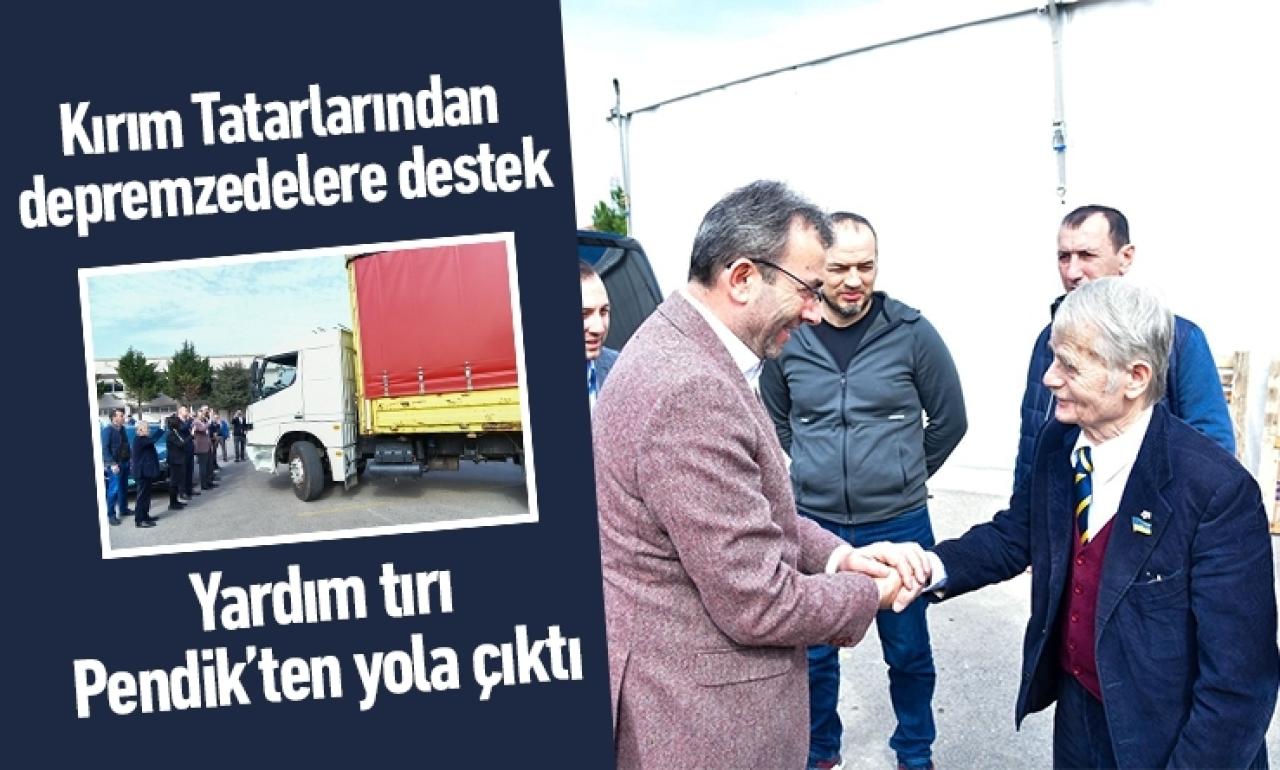 Depremzedelere bir destek de Kırım Tatarlarından geldi