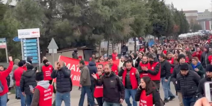 MATA OTOMOTİV İŞÇİLERİNİN İŞ BIRAKMA EYLEMİ 4. GÜNÜNDE