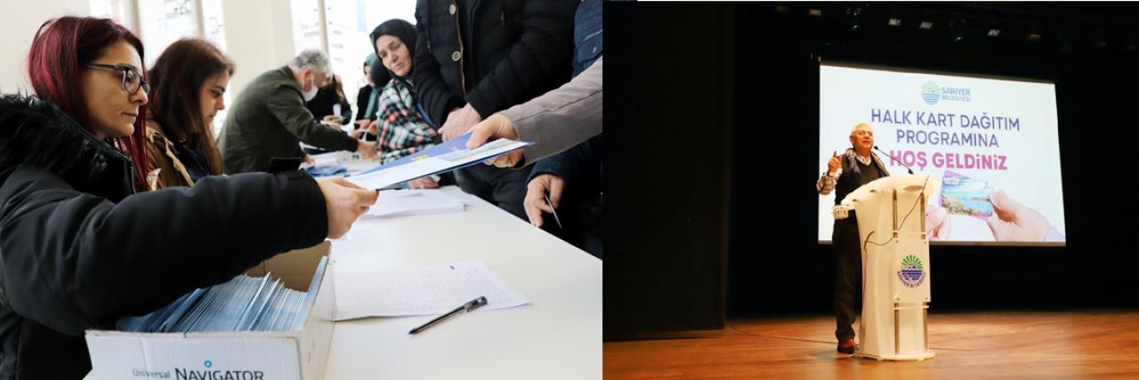 SARIYER HALK KART DAĞITIMI BAŞLADI