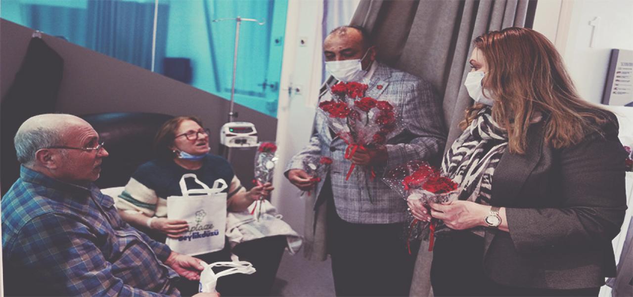 KANSER TEDAVİSİ GÖREN HASTALAR ZİYARET EDİLDİ