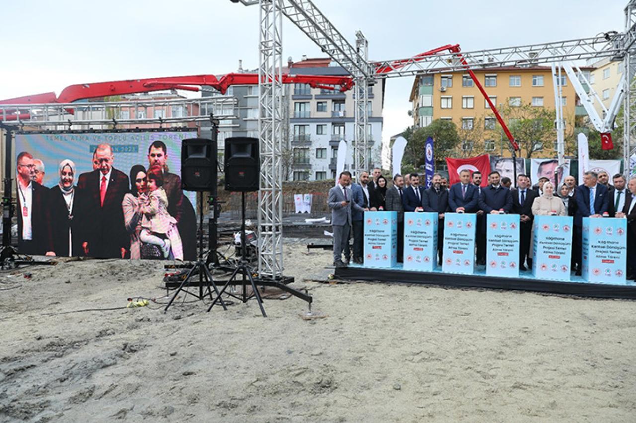 CUMHURBAŞKANI ERDOĞAN KENTSEL DÖNÜŞÜM PROJESİNİN TEMELİNİ ATTI