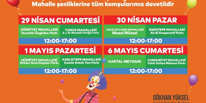 KARTALLI ÇOCUKLAR MAHALLE ŞENLİKLERİNDE BULUŞUYOR