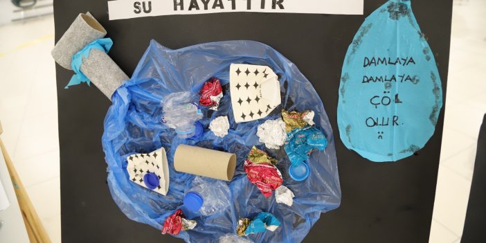 KARTALLI ÖĞRENCİLER, ATIKLARINI SANATA DÖNÜŞTÜRDÜ